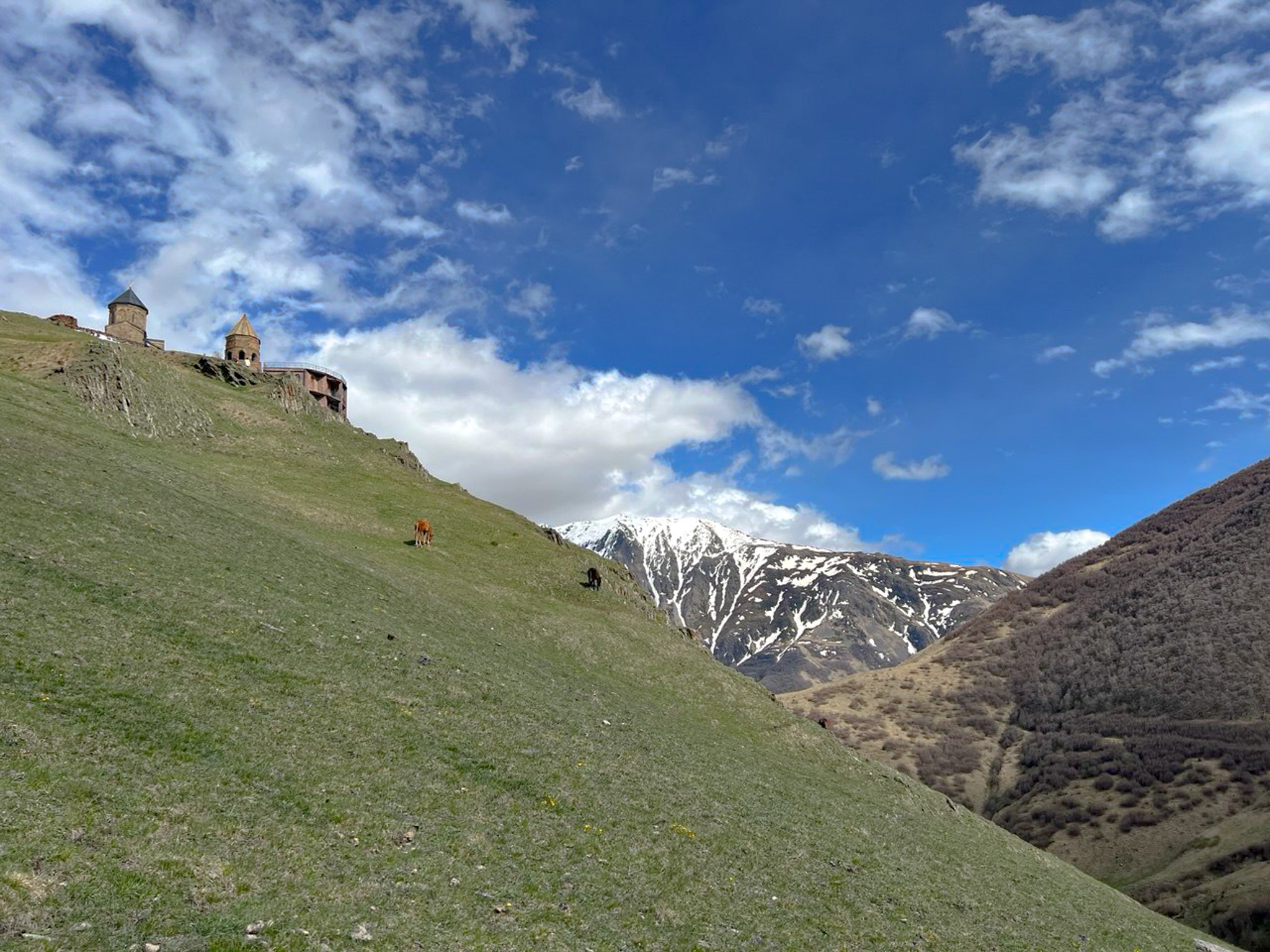 Gergeti Trinity Church and Kazbegi mountain